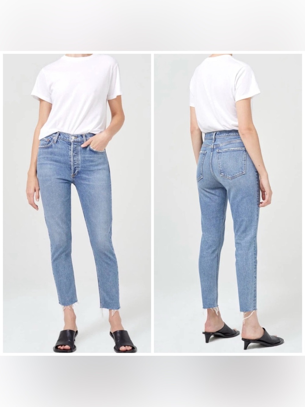 NWT Agolde Nico High Rise Slim Fit in Murmur Size 28